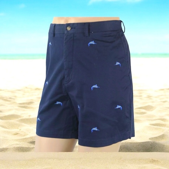 Polo Ralph Lauren Blue Sword
Fish Embroidered Shorts
Stretch Classic Fit Size 34 - Picture 1 of 10
